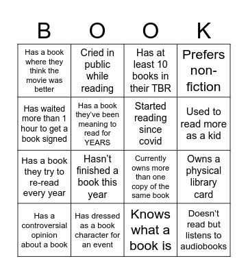 Find someone who... Bingo Card