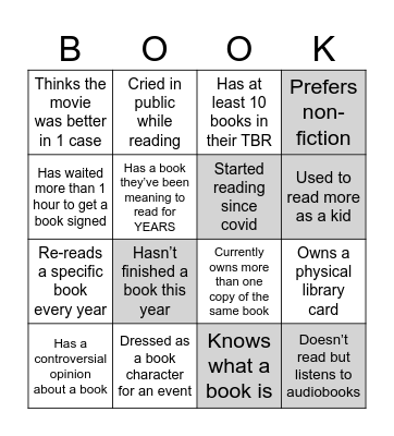Find someone who... Bingo Card