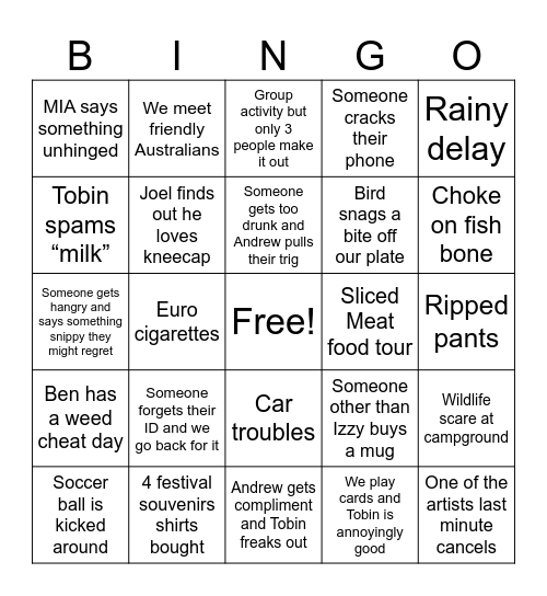 Porto do Bingo Card