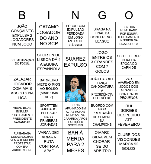 UM BINGO DO CRL 2026-27 Bingo Card