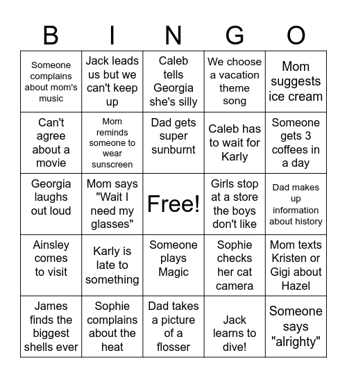 WILLIAMSBURG 2026 BINGO Card