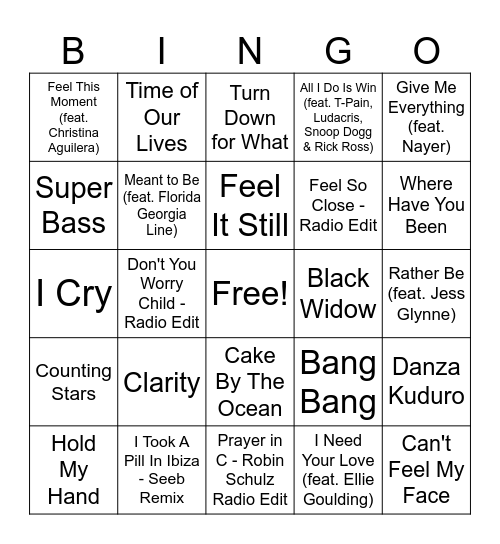 2010 mus bingo Card