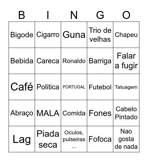 AURA ZONE WARS Bingo Card