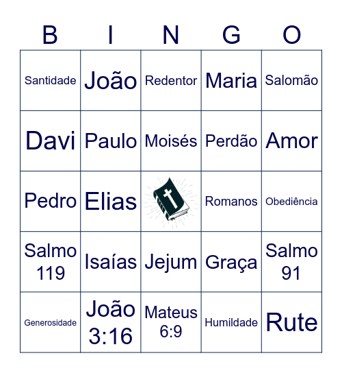 Bingo Bíblico Bingo Card