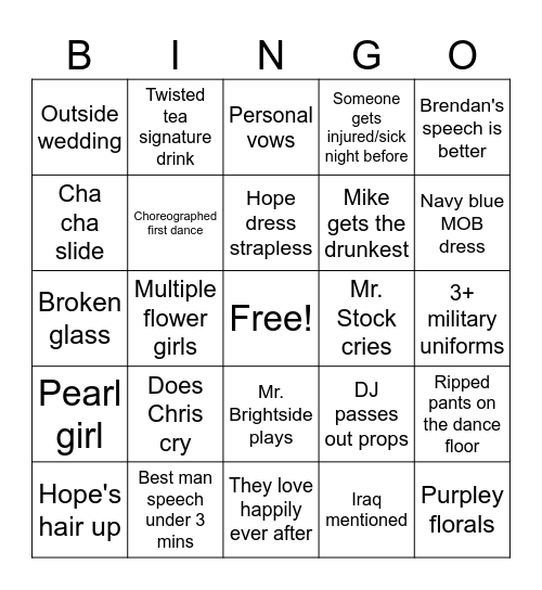 Stocked and Seared Bingo Card