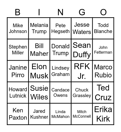 Bread and Circuses Bingo Card