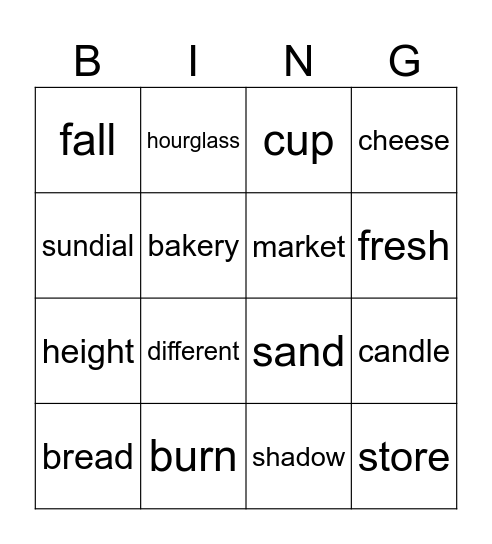 B2 U6 content Bingo Card