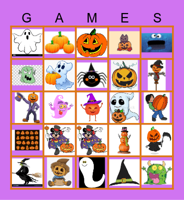 Halloween Bingo Card