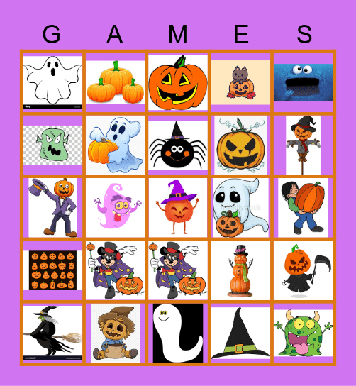 Halloween Bingo Card
