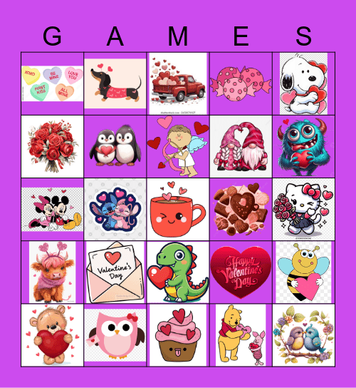 Valentine's Bingo Card