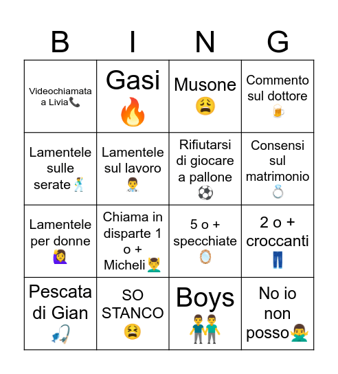 Fiseo Bingo Card
