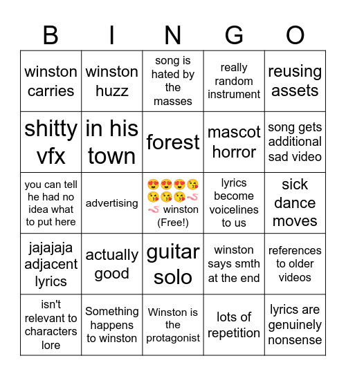 horror skunx Bingo Card