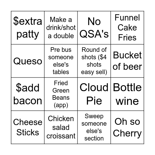 Saturdayyyyy :D Bingo Card