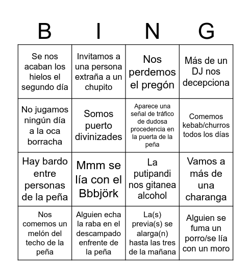 SB 2026 Bingo Card