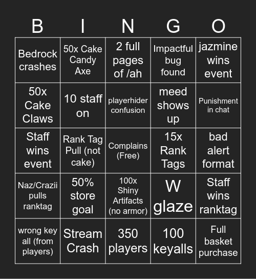 Otter Birthday Bingo Card
