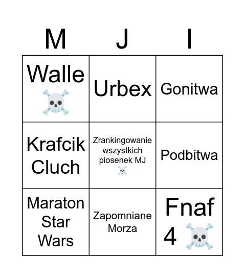 Rogoźno Bingo Card