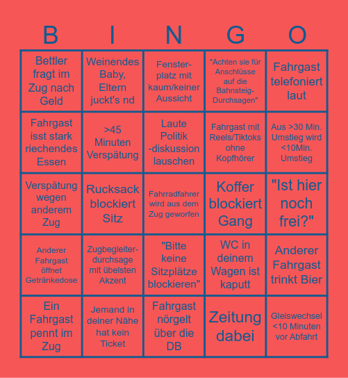 DBingo Card