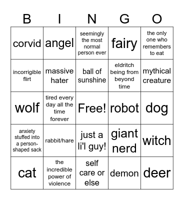 System Bingo Card