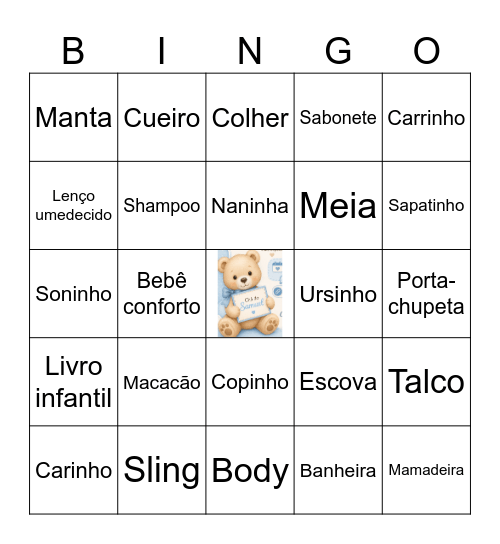 CHÁ DO SAMUEL Bingo Card