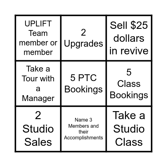 Vasa MES Bingo Card