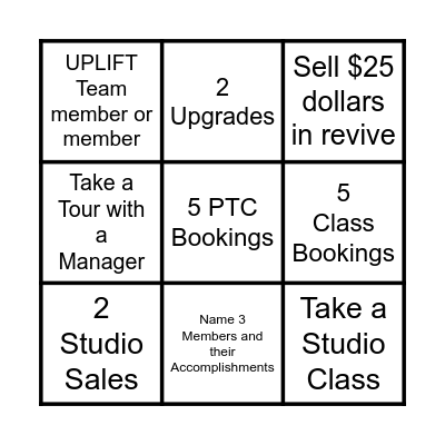Vasa MES Bingo Card