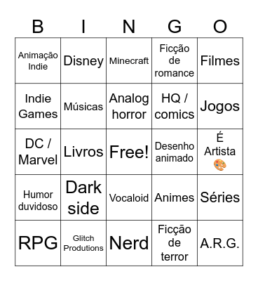 Vc é? Porque nós somos. Bingo Card