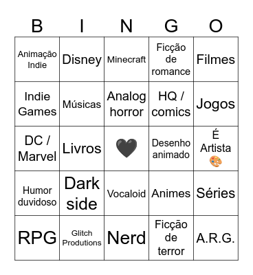 Vc é? Porque nós somos. Bingo Card