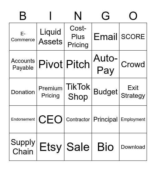 Mrs. Ballard's Bingo Card