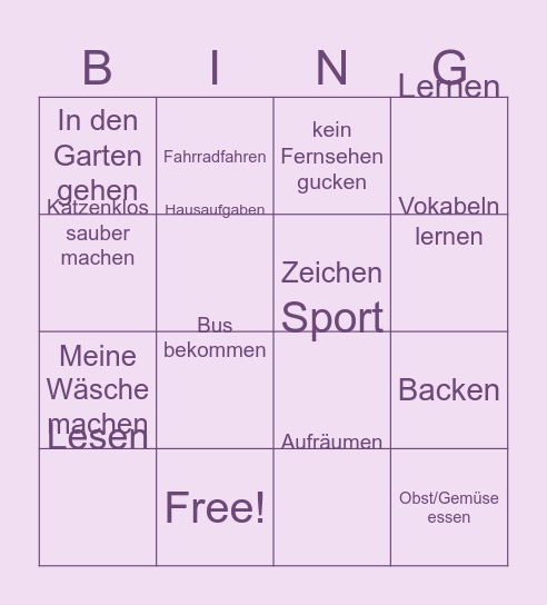 Bingo Card