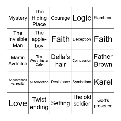 English 9 Summer Reading Bingo Card