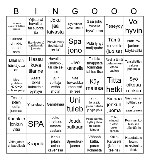Rissen Paskin Bingo Card