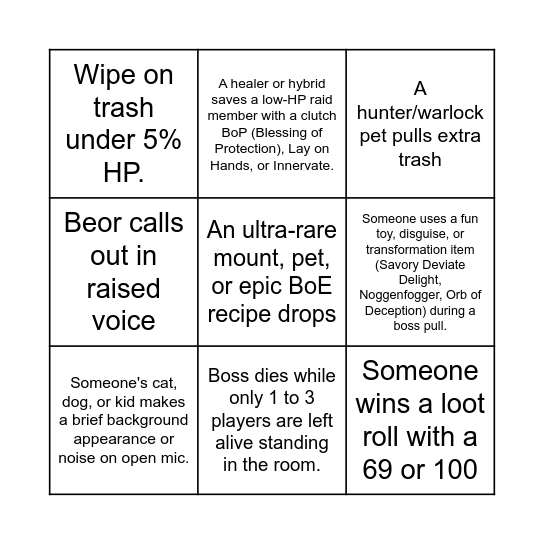 BCT SSC/TK BINGO GAMBA Bingo Card