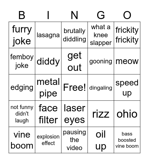 ElevenZ Bingo Card