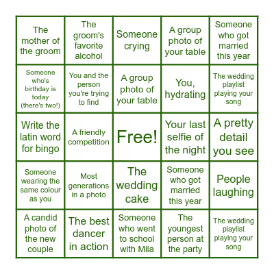 Bingo Card
