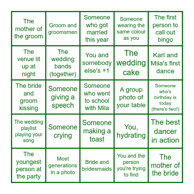 Bingo Card
