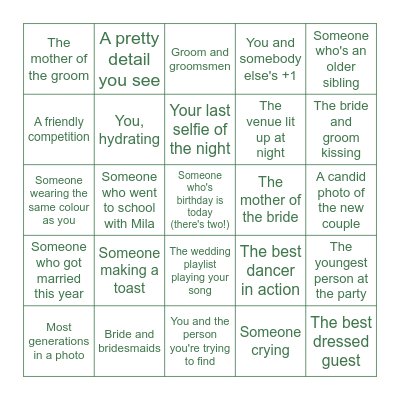Bingo Card