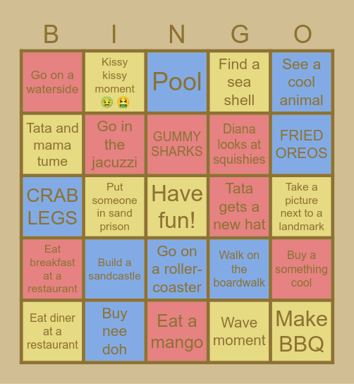 Wildwood BINGO Card