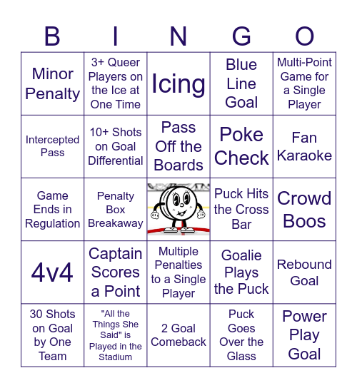 PWHL Bingo! Bingo Card