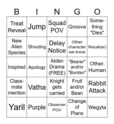 Ch 309 Bingo Card