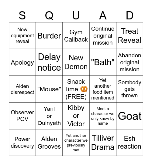 Ch 314 Bingo Card