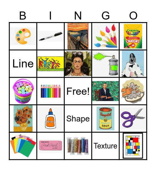ART Bingo! Bingo Card