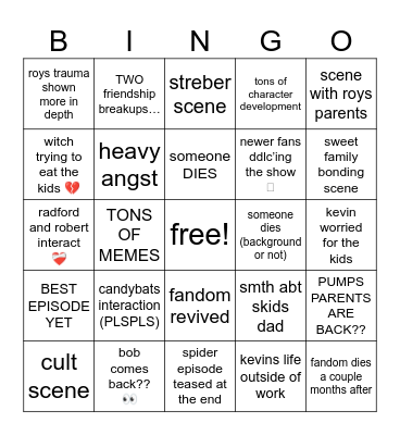 SPOOKY MONTH 7 Bingo Card