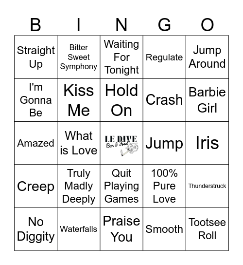 Saved By The 90's Bingo Card