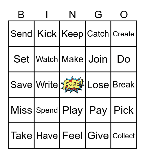 Collocation BINGO Card