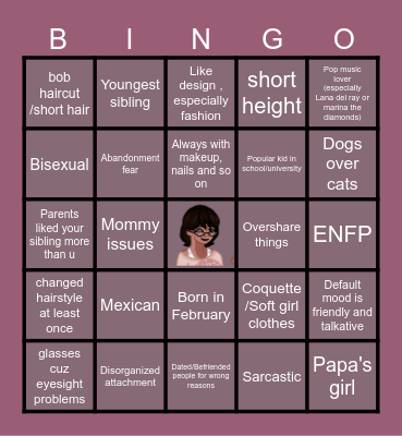 NEREA DIAZ Bingo Card