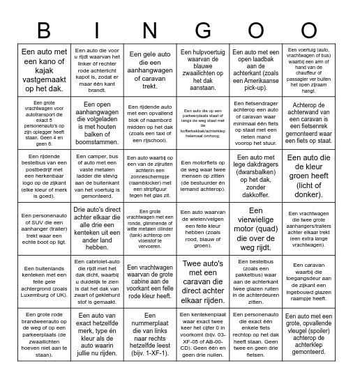 autobingo Card