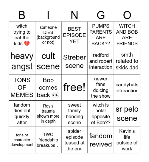 SPOOKY MONTH 7 Bingo Card
