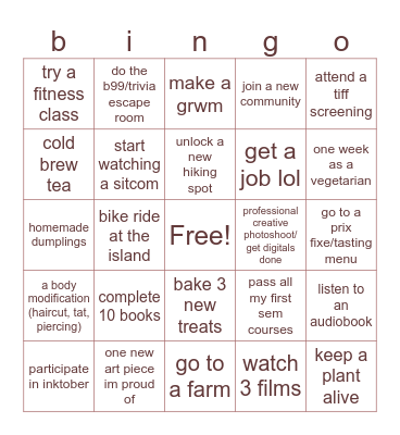 finish 2026 a happier you Bingo Card