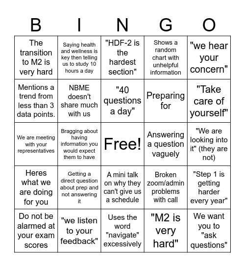 BINGO Card