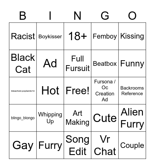 Instagram Reels Bingo Card